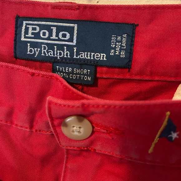 Polo by Ralph Lauren Red Men's Shorts Size 35 - Picture 3 of 4